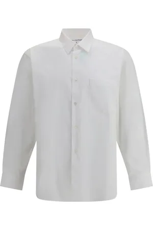 Comme des Garçons Homme, Chemises, Gris, Taille: L Chemise en Coton Monochrome au Design Classique
