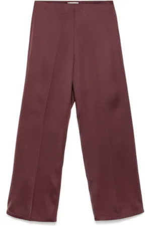 Jil Sander Femme, Pantalons, Brun, Taille: 38 FR Pantalon Élégant Bordeaux