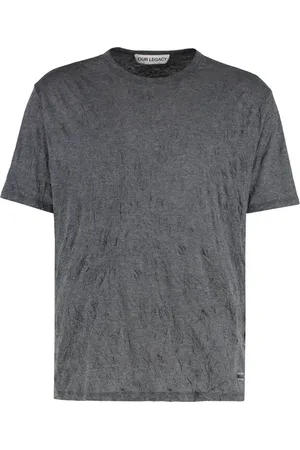OUR LEGACY Homme, Tops, Gris, Taille: M T-shirt col rond en mélange de coton