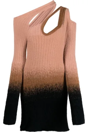OTTOLINGER Femme, Robes, Multicolore, Taille: 38 FR Robe Mini Croisée Noir/Blanc/Rose