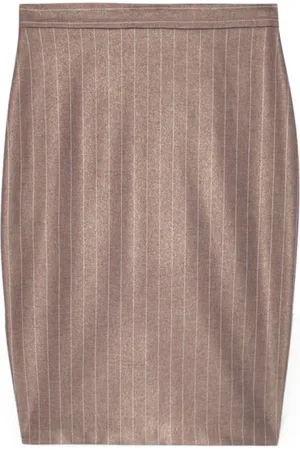 Fiorella rubino Femme, Jupes, , Taille: 46 FR Jupe Crayon à Rayures Brillantes