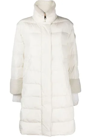 LORENA ANTONIAZZI Femme, Manteaux, Blanc, Taille: 38 FR Manteau Duvet Blanc Style Casual