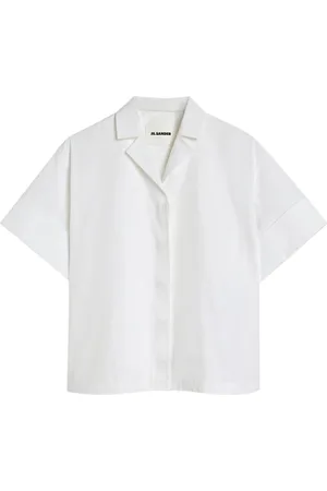 Jil Sander Femme, Blouses et Chemises, Blanc, Taille: 42 FR Chemise Origami