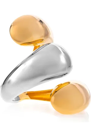 FEDERICA TOSI Femme, Accessoires, Multicolore, Taille: ONE Size Bracelet Statement Bicolore en Or et Argent