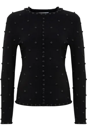 Blugirl Femme, Tops, Noir, Taille: 42 FR Élégant mélange de viscose et polyester