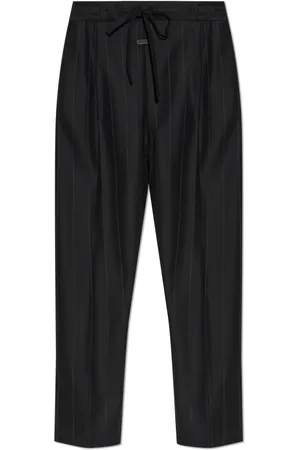 FEAR OF GOD Homme, Pantalons, Noir, Taille: M Pantalon avec finition en laine