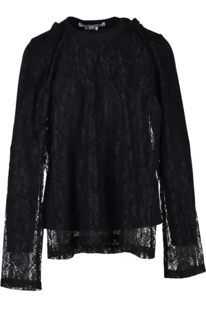 Comme des Garçons Femme, Blouses et Chemises, Noir, Taille: 40 FR Chemisier en Polyester Modèle - Haut Élégant