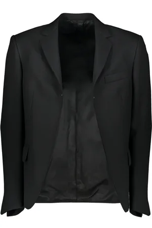 Random Identities Homme, Vestes, Noir, Taille: L Blazer croisé avec col à revers
