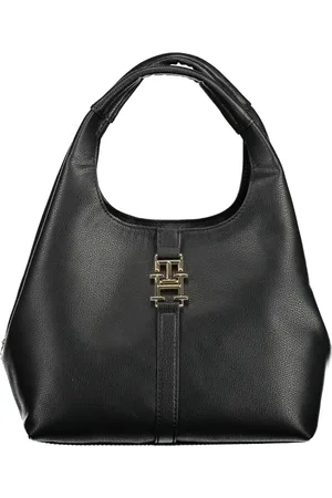 Tommy Hilfiger Femme, Sacs, Noir, Taille: ONE Size Sac à main noir en polyuréthane