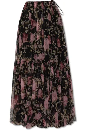 Chloé Femme, Jupes, Noir, Taille: 36 FR Jupe à motif floral