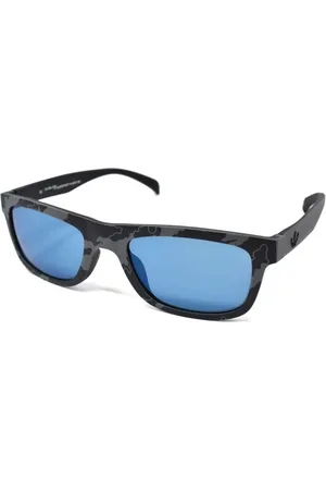 adidas Homme, Accessoires, Gris, Taille: ONE Size Lentilles Bleues Miroir Lunettes de Soleil Élégantes