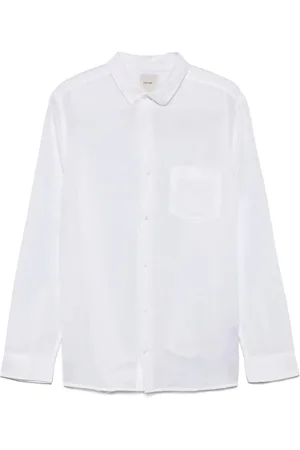 Calvin Klein Homme, Chemises, Blanc, Taille: M Chemise Blanche avec Poche Poitrine