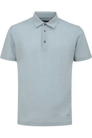 corneliani Homme, Tops, Bleu, Taille: S Polo Bleu Col Classique Manche Courte