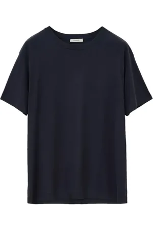 LEMAIRE Homme, Tops, Bleu, Taille: L T-shirt Caviar à Manches Courtes