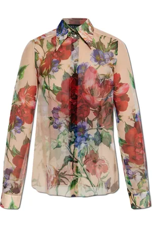 Dolce & Gabbana Femme, Blouses et Chemises, Multicolore, Taille: 36 FR Chemise en soie