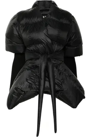 Rick Owens Femme, Vestes, Noir, Taille: 40 FR Veste Duvet Batwing Noire