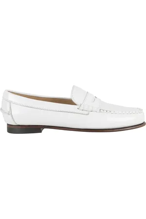 SEBAGO Femme, Chaussures, Blanc, Taille: 42 EU Mocassin en Cuir Blanc Danielle Pop