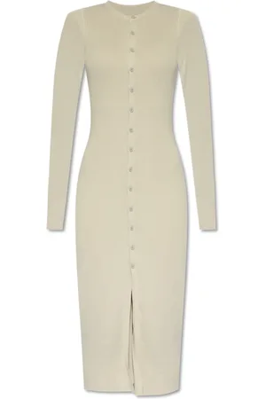 Maison Margiela Femme, Robes, Gris, Taille: 38 FR Robe Polo Manches Longues