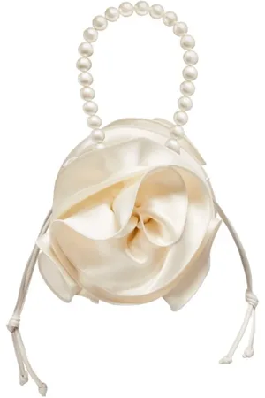MAGDA BUTRYM Femme, Sacs, Blanc, Taille: ONE Size Sac Perle en Satin
