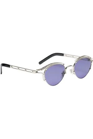 Jean Paul Gaultier Femme, Accessoires, Gris, Taille: ONE Size Lunettes de Soleil Argent Printemps