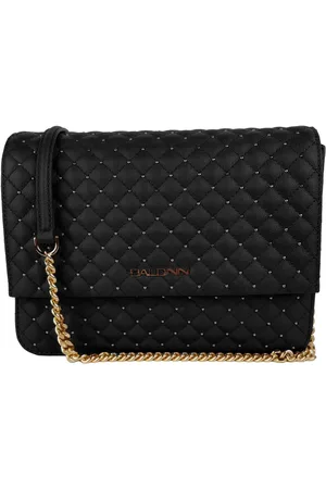 BALDININI Femme, Sacs, Noir, Taille: ONE Size Sac à bandoulière en cuir matelassé avec clous