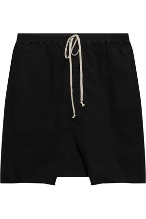 Rick Owens Homme, Shorts, Noir, Taille: L Pantalon Pods à Cordon de Serrage