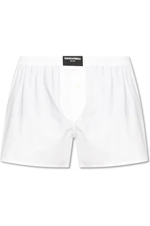 Dsquared2 Homme, Sous-vêtements, Blanc, Taille: XL Boxers avec logo