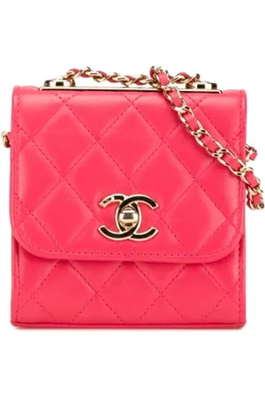 CHANEL Femme, Pre-owned, Rose, Taille: ONE Size Pre-owned Cuir sacs-bandouliere