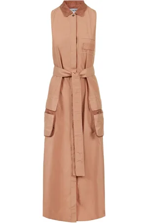 Iceberg Femme, Robes, Rouge, Taille: 40 FR Robe décontractée en terracotta avec ceinture amovible en toile de parachute