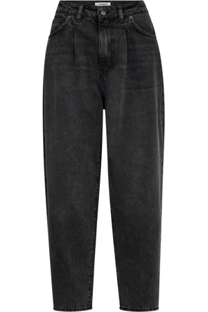 Co`Couture Femme, Jeans, Noir, Taille: 44 FR Jeans Plissés Ll Noirs