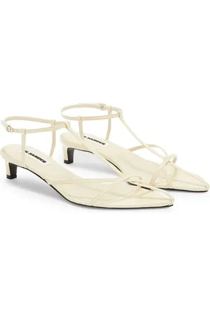 Jil Sander Femme, Chaussures, , Taille: 39 EU Sandale à Talon Aiguille Cage Craie