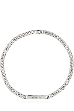 Maison Margiela Femme, Accessoires, Gris, Taille: ONE Size Collier argenté