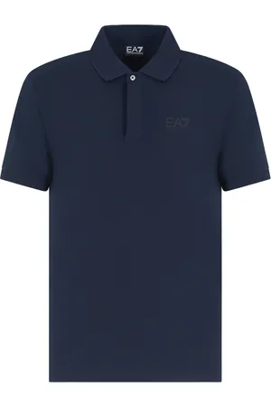 EA7 Homme, Tops, Bleu, Taille: S Polo à manches courtes