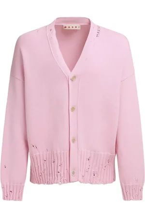 Marni Homme, Pulls, Rose, Taille: L Gilet Cardigan Tricoté