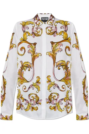 VERSACE Femme, Blouses et Chemises, Blanc, Taille: 40 FR Chemise avec motif baroque