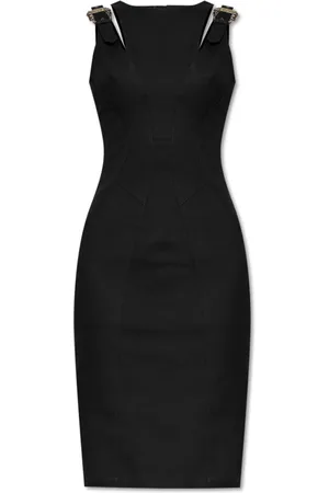 VERSACE Femme, Robes, Noir, Taille: 40 FR Robe crayon en denim