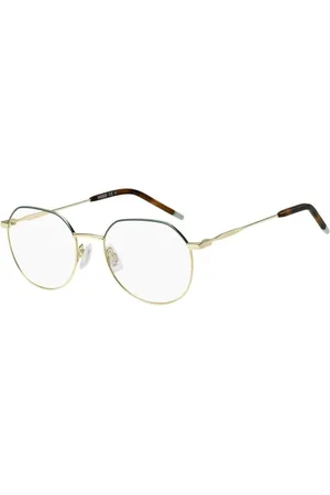 HUGO BOSS Femme, Accessoires, Jaune, Taille: ONE Size Lunettes à Monture en Métal Doré