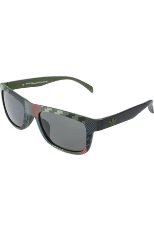 adidas Homme, Accessoires, Multicolore, Taille: ONE Size Miroir Ligne Supérieure Rouge Lunettes de Soleil