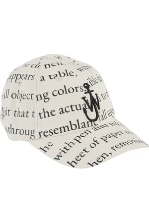 J.W.Anderson Femme, Accessoires, Blanc, Taille: ONE Size Casquette de Baseball Ivoire avec Logo Contrasté