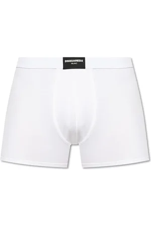 Dsquared2 Homme, Sous-vêtements, Blanc, Taille: L Boxers avec logo