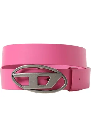 Diesel Femme, Accessoires, Rose, Taille: M Rose Enfants Boucle Ovale Ceinture en Cuir