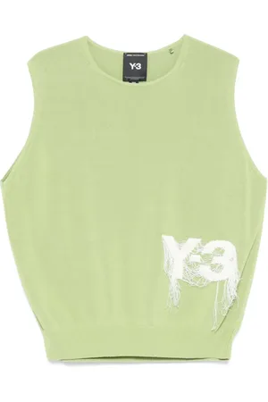 Y-3 Homme, Pulls, Vert, Taille: M Gilet en maille