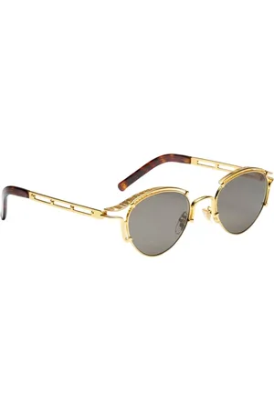 Jean Paul Gaultier Femme, Accessoires, Jaune, Taille: ONE Size Lunettes de Soleil Printemps Or