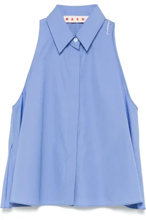 Marni Femme, Blouses et Chemises, Bleu, Taille: 40 FR Chemise Casual