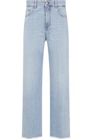 Giambattista Valli Femme, Jeans, Bleu, Taille: 36 FR Jean Cheville Denim Bleu Clair