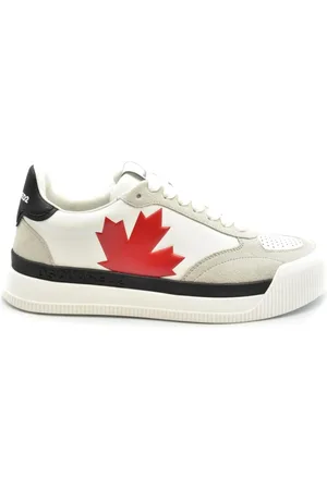 Dsquared2 Homme, Chaussures, Blanc, Taille: 40 EU Baskets Décontractées pour un Usage Quotidien