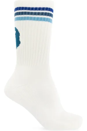 A Bathing Ape Homme, Sous-vêtements, Blanc, Taille: M Chaussettes avec logo