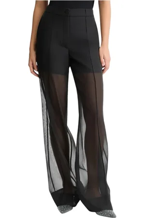 Liu Jo Femme, Pantalons, Noir, Taille: 38 FR Accessoire Mode 100%Pl Élégant