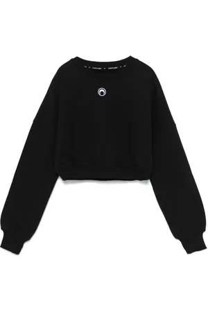 Marine Serre Femme, Sweatshirts et sweats à capuche, Noir, Taille: 36 FR Pull Noir Collection