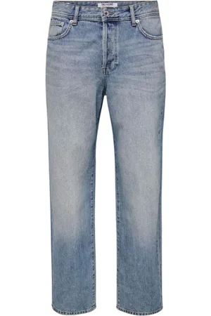 Only & Sons Homme, Jeans, Bleu, Taille: W34 L32 Pantalon Large en Denim